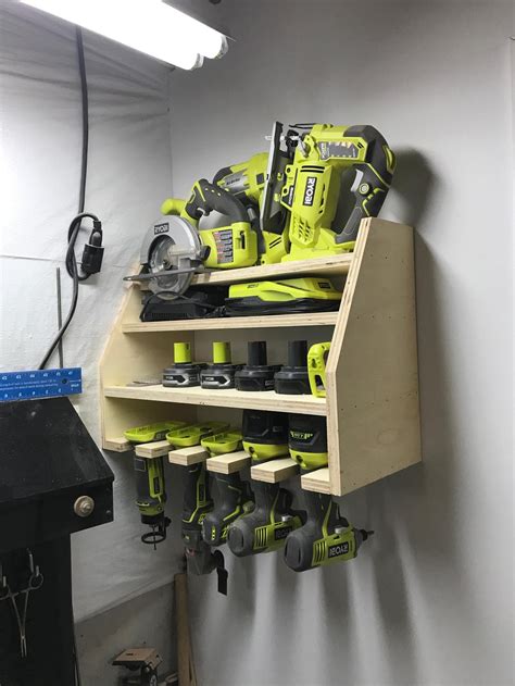 electric tool storage ideas using pcv for tool box|battery storage for power tools.